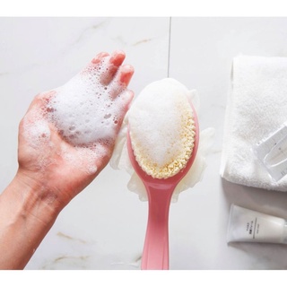 Cây bông tắm chà lưng/ bàn chải chà lưng kèm bông tắm