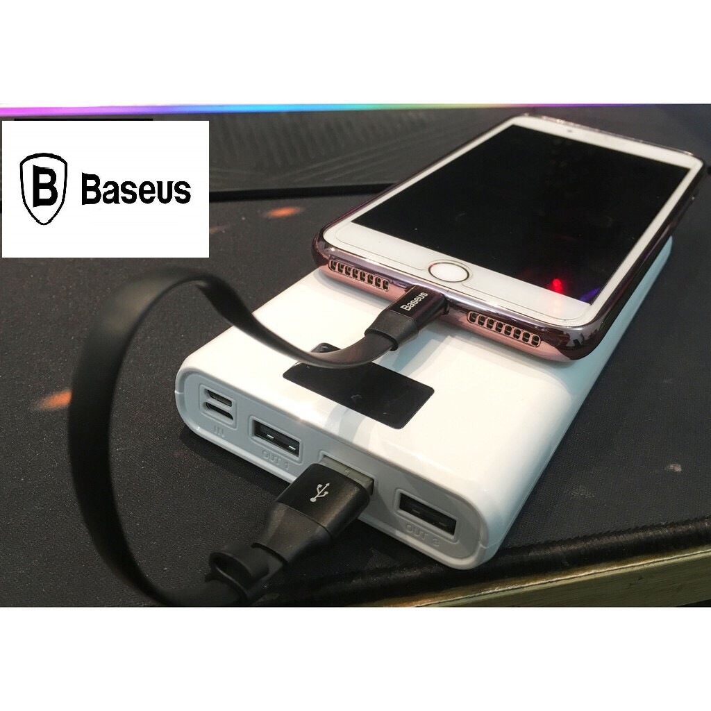 Dây Sạc Đa Năng Baseus 2 in 1, 1 Đầu Cắm 2 Chân Lightning & Micro USB - Dài 23cm - Bảo Hành Chính Hãng 12T
