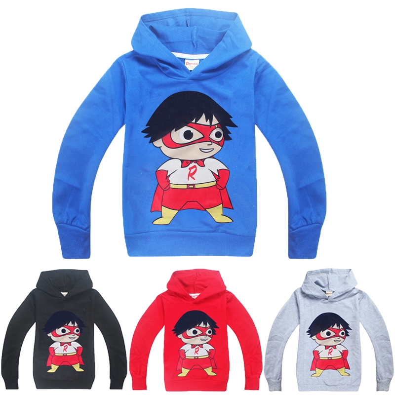 Áo Hoodie Tay Dài In Hình Ryan Toys Review Cho Bé