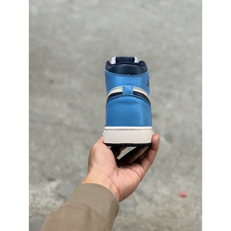 [SneeKeezz] Giày thể thao AIR JORDAN 1 Retro High Obsidian UNC xanh than gót xanh dương | BigBuy360 - bigbuy360.vn