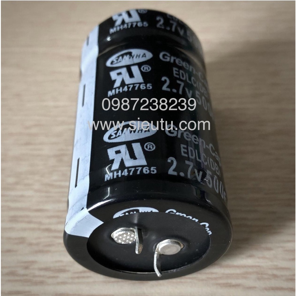 Siêu tụ điện 75A 12V-16V 83F khởi động xe ô tô + ổn định âm thanh trên xe (Super Capacitor 16V83F for start car)