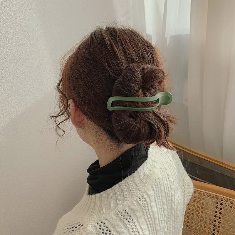 Kẹp Tóc Bằng Nhựa Màu Sắc Ngọt Ngào Thời Trang Cho Nữ