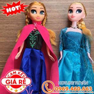 Búp bê Elsa và búp bê Anna. Đồ chơi búp bê công chúa Elsa cho bé gái.