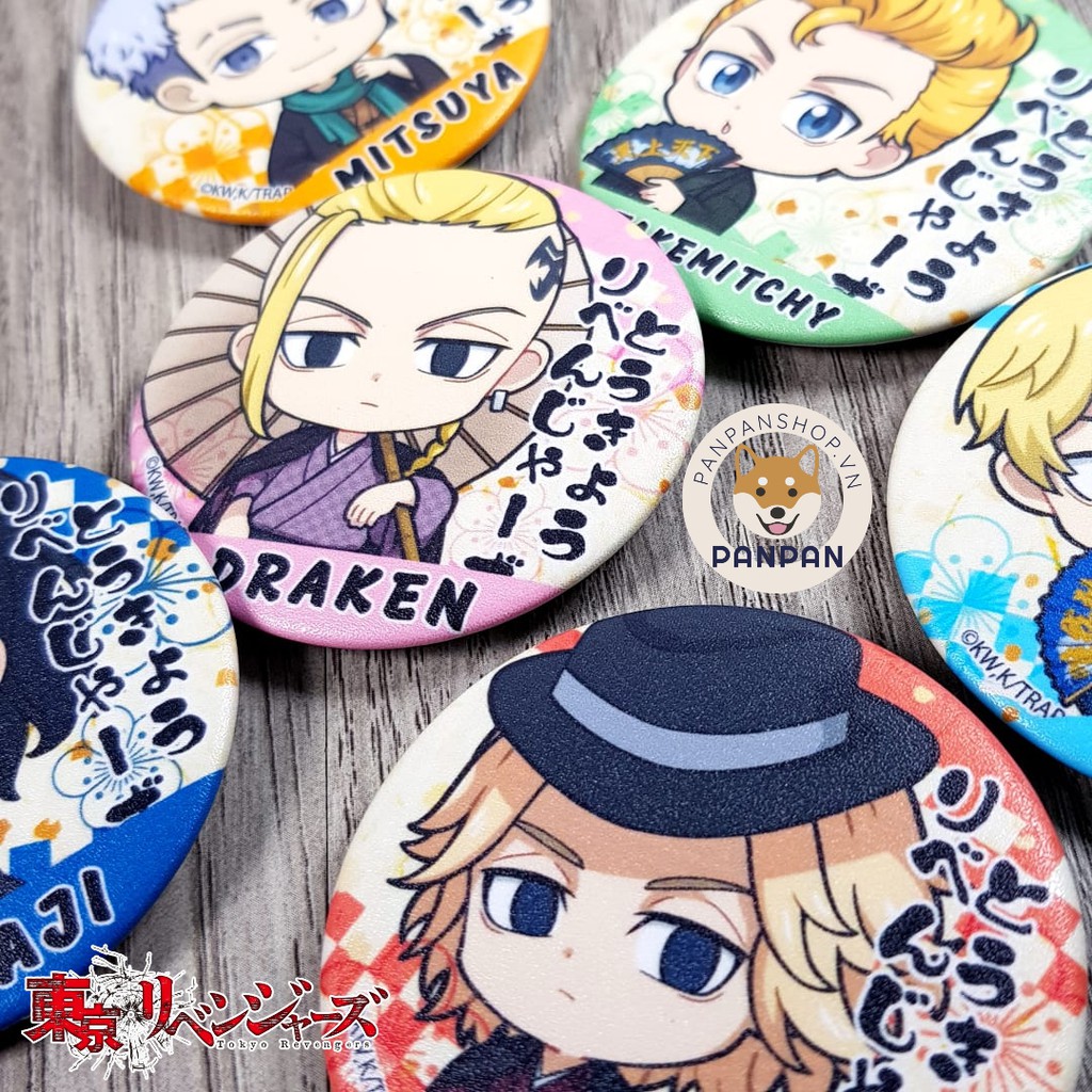 Huy Hiệu Tokyo Revengers Yukata (6CM)