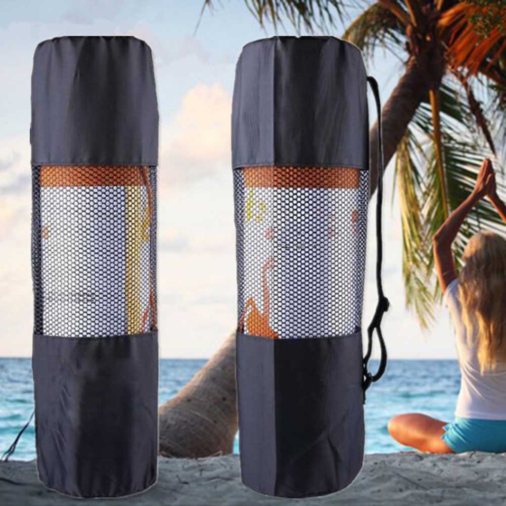 Túi Đựng Thảm Tập Yoga Bằng Vải Canvas Có Dây Rút Tiện Dụng