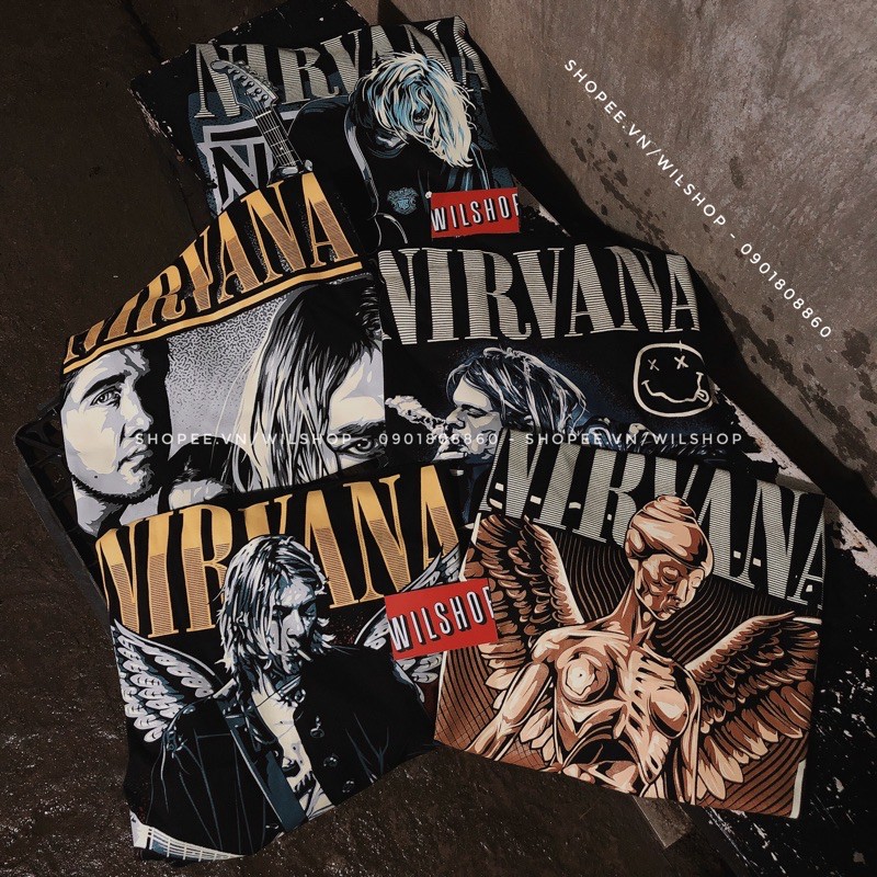 ÁO NIRVANA - ROCK BAND TEE - ÁO THUN ÁO PHÔNG NHẠC ROCK