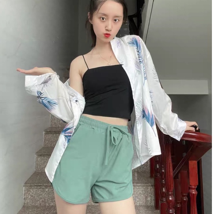 Quần đùi tăm cạp chun co dãn nhiều màu xinh chất thun tăm đẹp vanmiushop