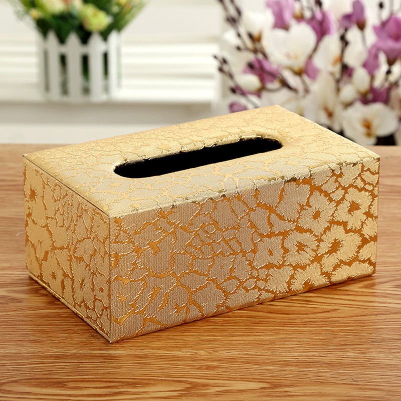 KINGFOM Hộp Đựng Khăn Giấy Bằng Da Hình Chữ Nhật Sáng Tạo Giá Đỡ