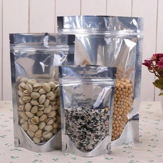 500gr Túi zip bạc 1 mặt trong