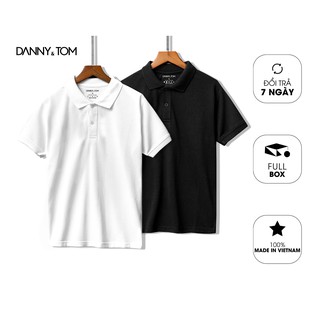 Áo thun Polo Nam trơn Cổ Bẻ cá sấu CVC Cotton Chuẩn xịn, Thoáng mát DN22 - DANNYTOM