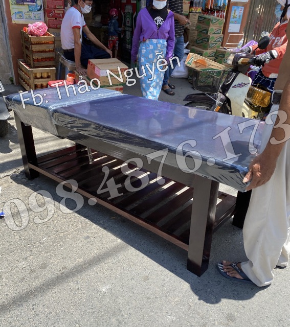 Giường Gội Gỗ 2in1