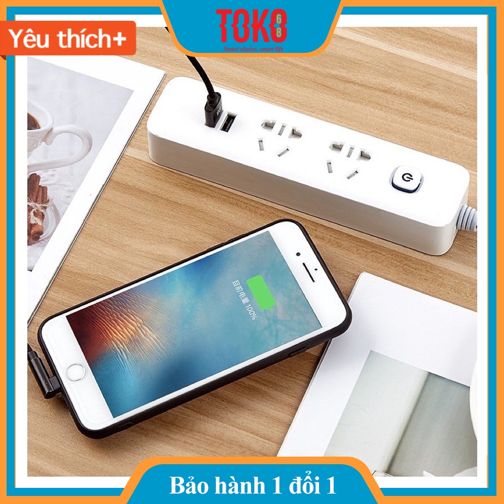 Ổ cắm điện đa năng thông minh tiết kiệm điện chịu tải 2500W hỗ trợ cổng USB