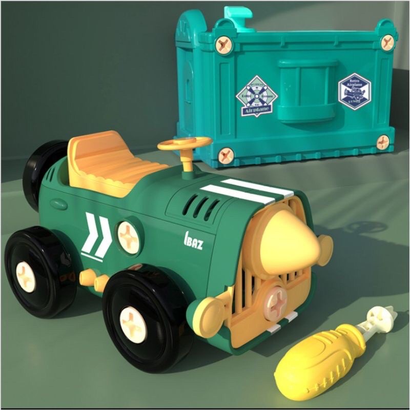 Hộp lắp ráp mô hình phương tiện dòng xe Retro (set 4xe)