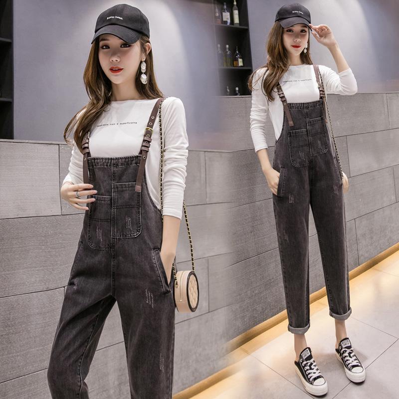 Quần Yếm Jeans Phong Cách Hàn Quốc Thời Trang Cho Nữ Size S-3Xl | BigBuy360 - bigbuy360.vn