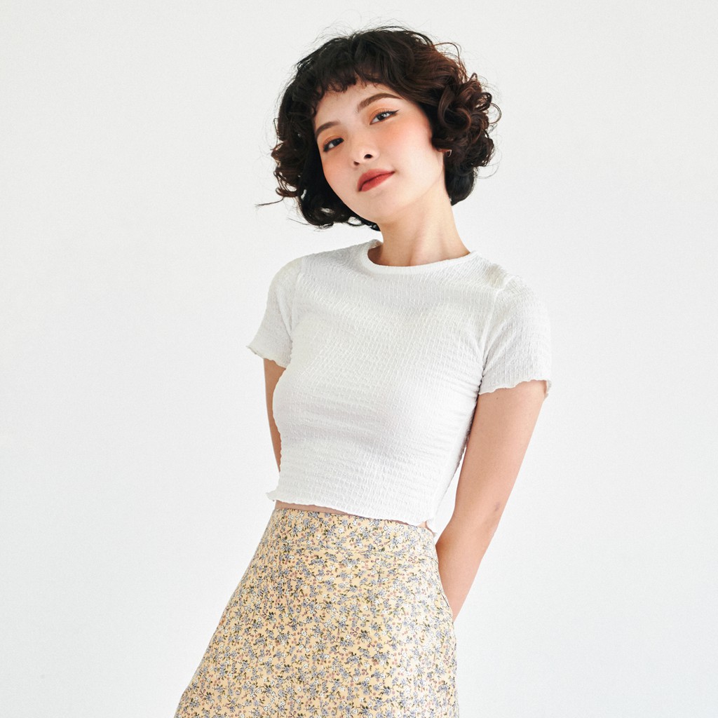 BLEUBIRD Áo Crop Top thun xốp CRISP CROPTOP