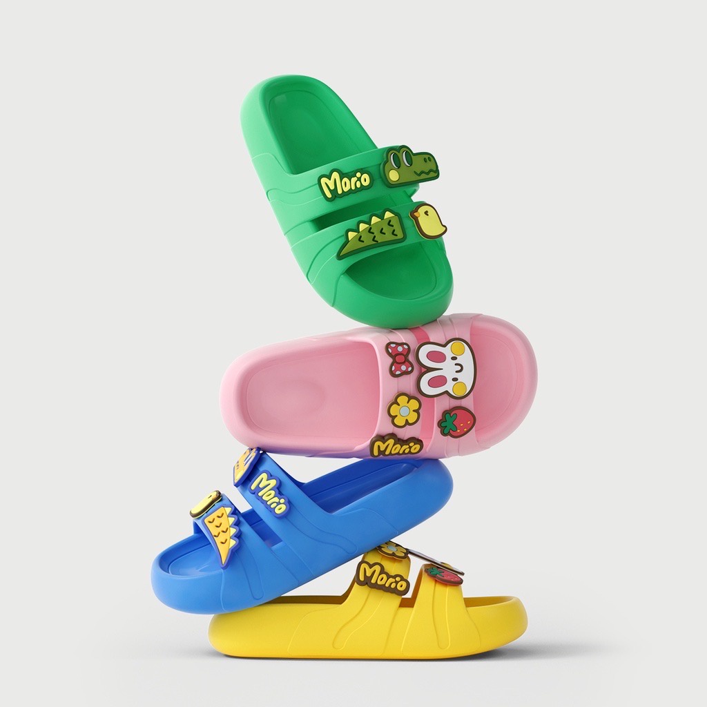 Dép cross cho bé họa tiết Mario- Happy Feet 6601 dép cross nhiều màu sắc cho bé trai bé gái HAPPY6601