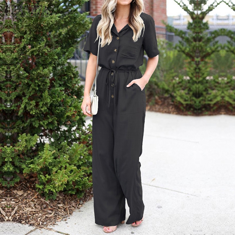 ZANZEA Jumpsuit trẻ trung năng động cho nữ