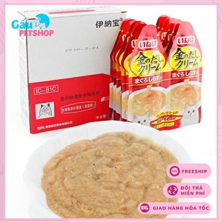 Súp thưởng ciao Inaba Kin no Dashi Cream cho mèo 30gr
