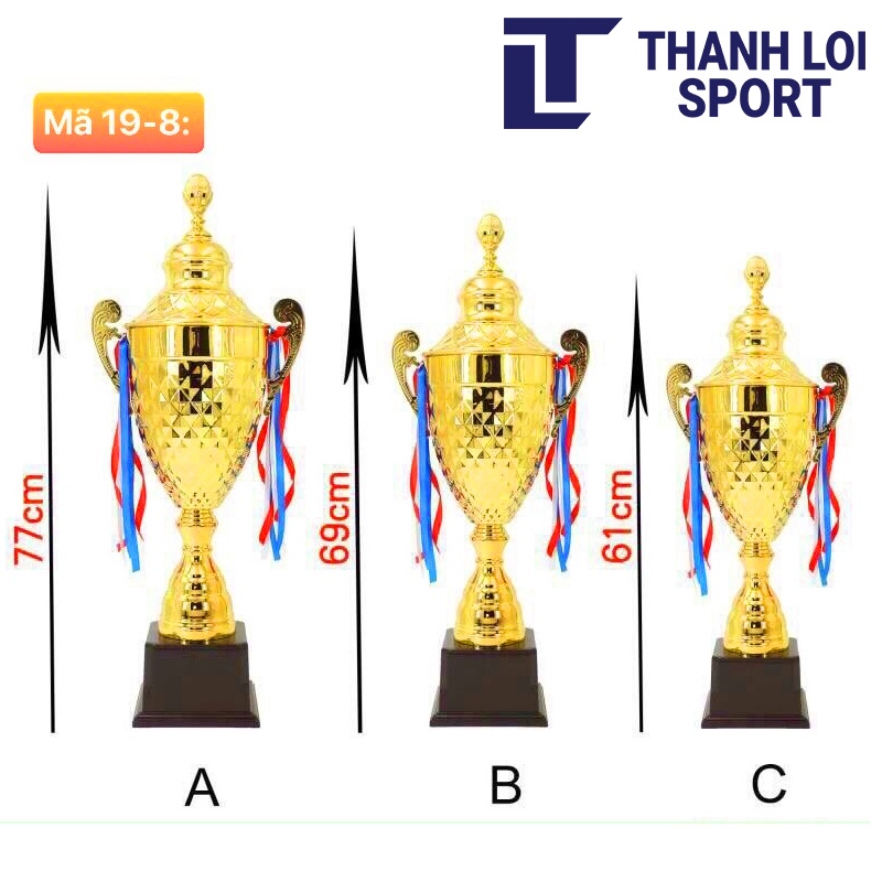 Cúp Thể thao, cup lưu niệm, cup kim loai MS19-8 Cao cấp
