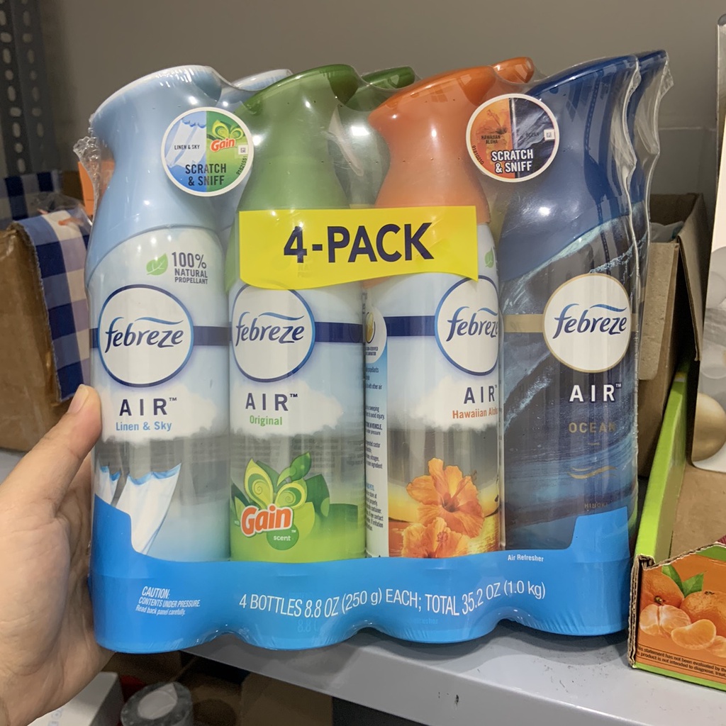 Xịt Khử Mùi Thơm Phòng Febreze Air Mỹ Chai 250gr - EDS Hàng Mỹ