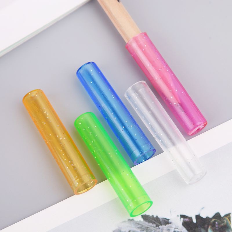 Set 6 Nắp Nhựa Bảo Vệ Đầu Bút Chì Tiện Dụng Mới
