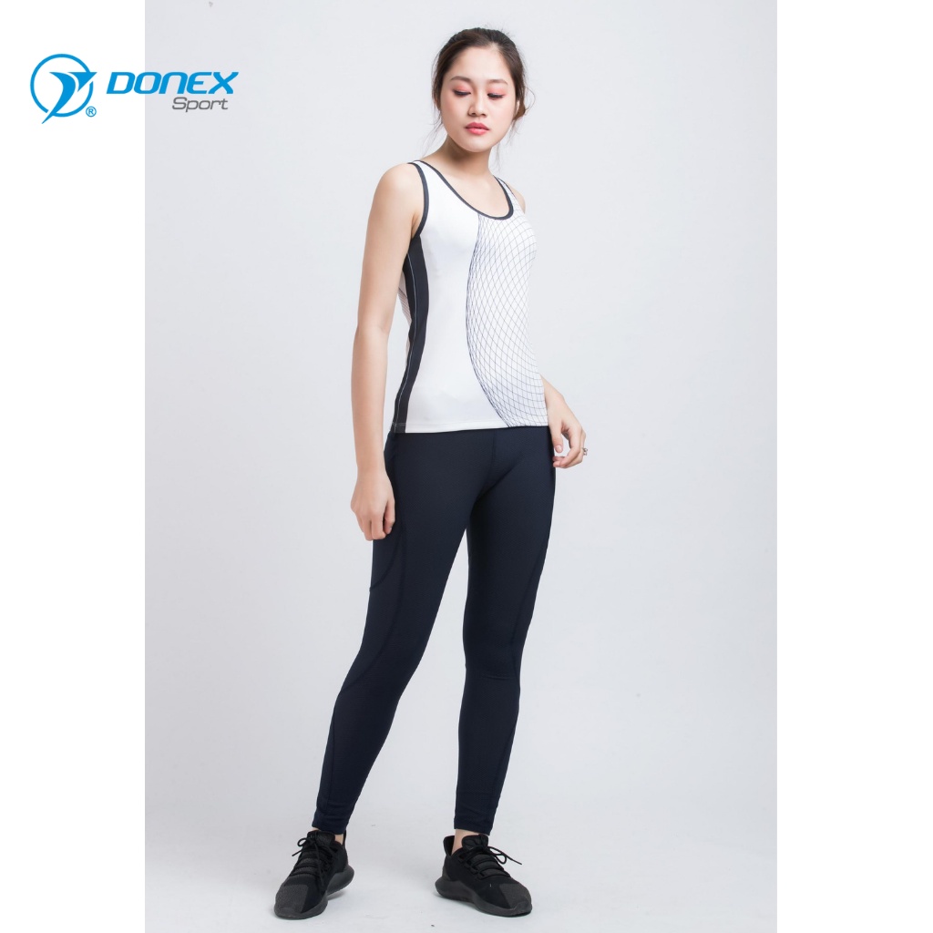 Quần Thể Thao Nữ DONEXPRO Form Regular, Túi 2 Bên Sườn, Vải Thun Mềm, Co Giãn Tốt, Không Bí Bết AD-536A