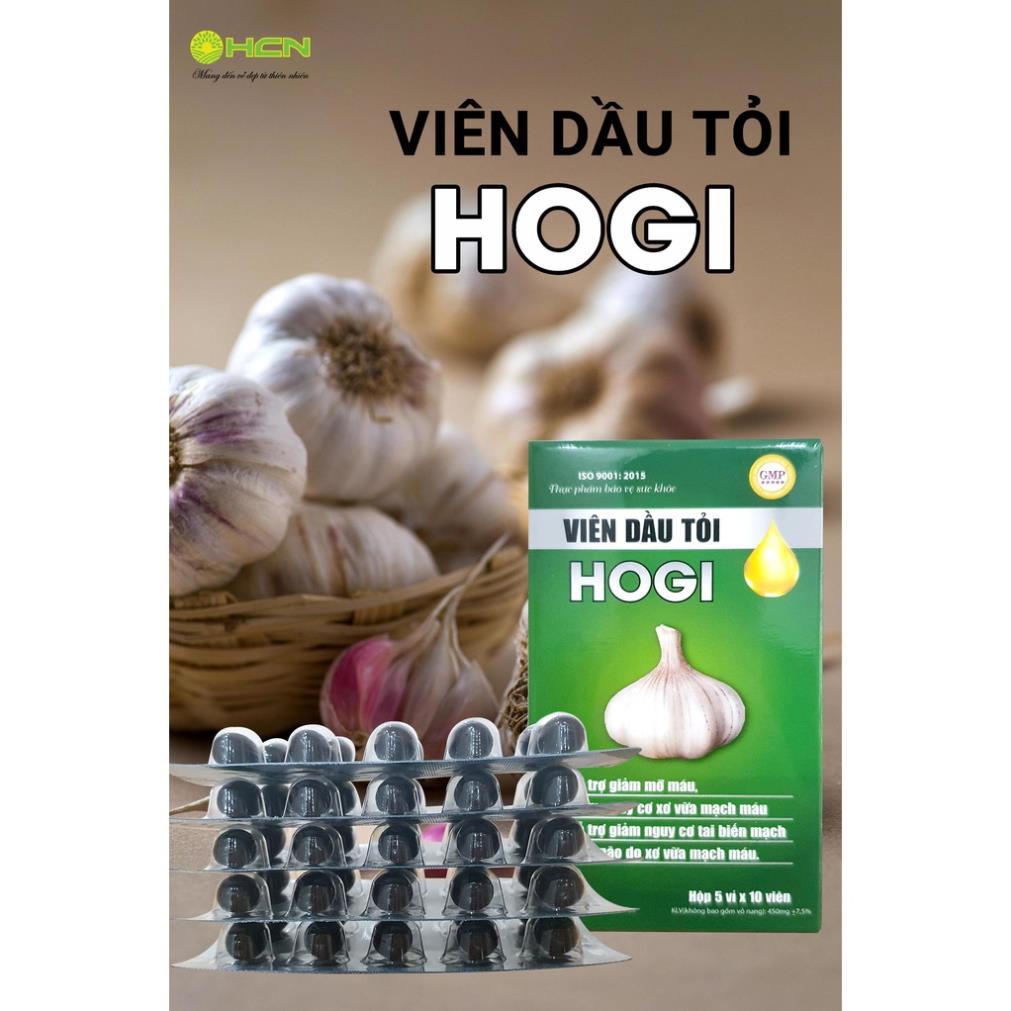 Viên dầu tỏi Hogi tăng sức đề kháng giảm nguy cơ tai biến - DT058