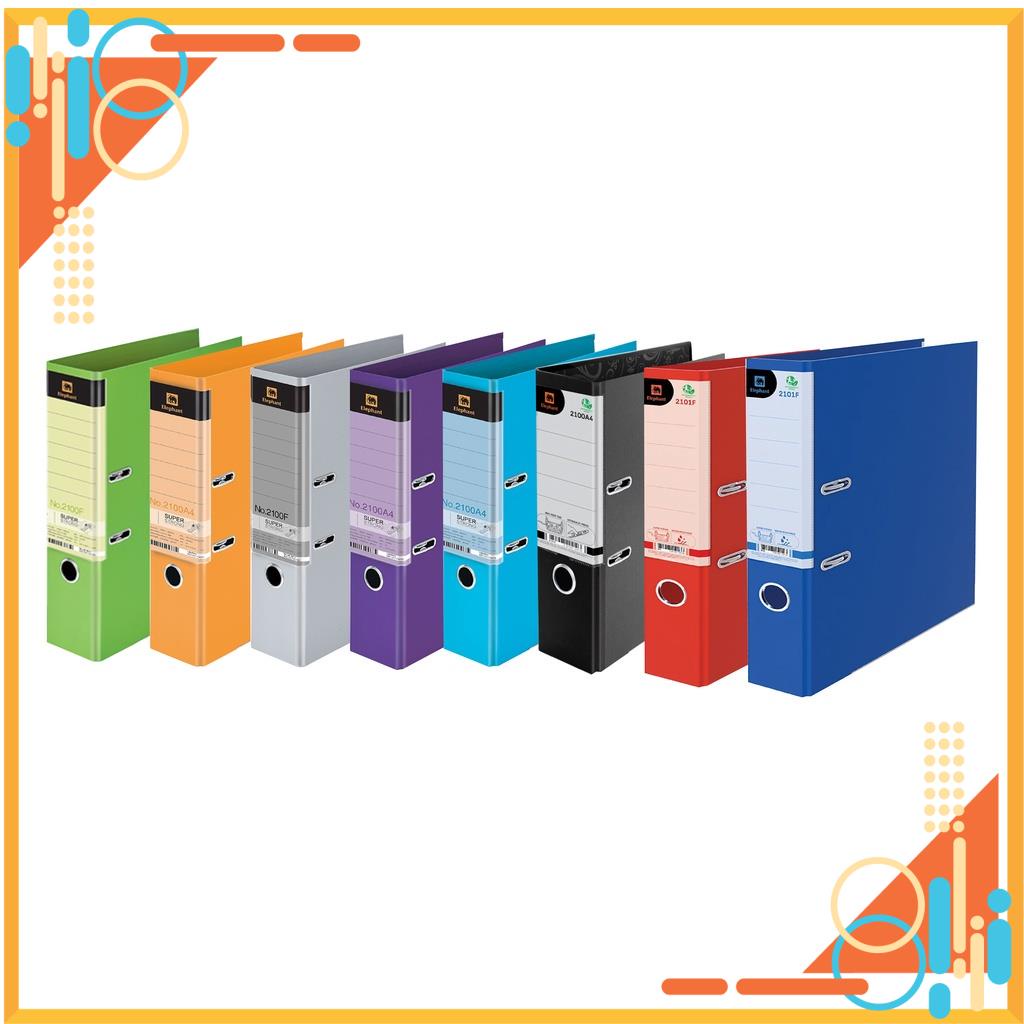 Bìa còng kẹp hồ sơ có khóa chắc chắn 7,5cm khổ F4 Elephant FREE SHIP