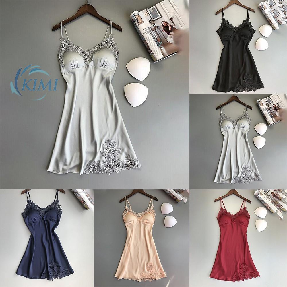 Đầm ngủ bằng lụa mềm mại gợi cảm cho nữ
 | BigBuy360 - bigbuy360.vn