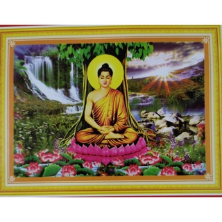 [ Ảnh thật ] Tranh thêu chữ thập Phật Thích Ca 8169 70*50cm 5D