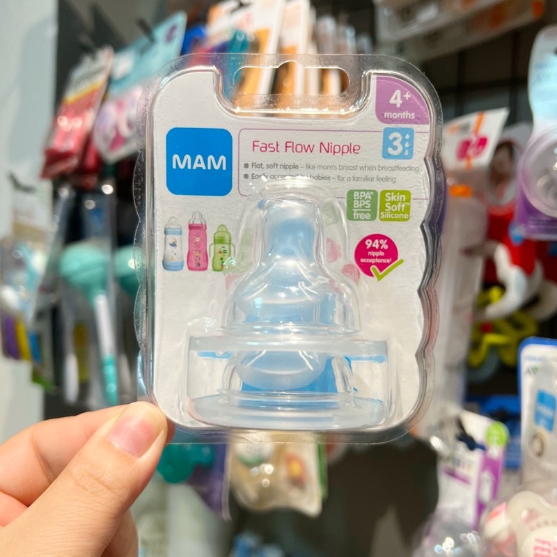 Núm ti thay thế bình sữa MAM size 3/4
