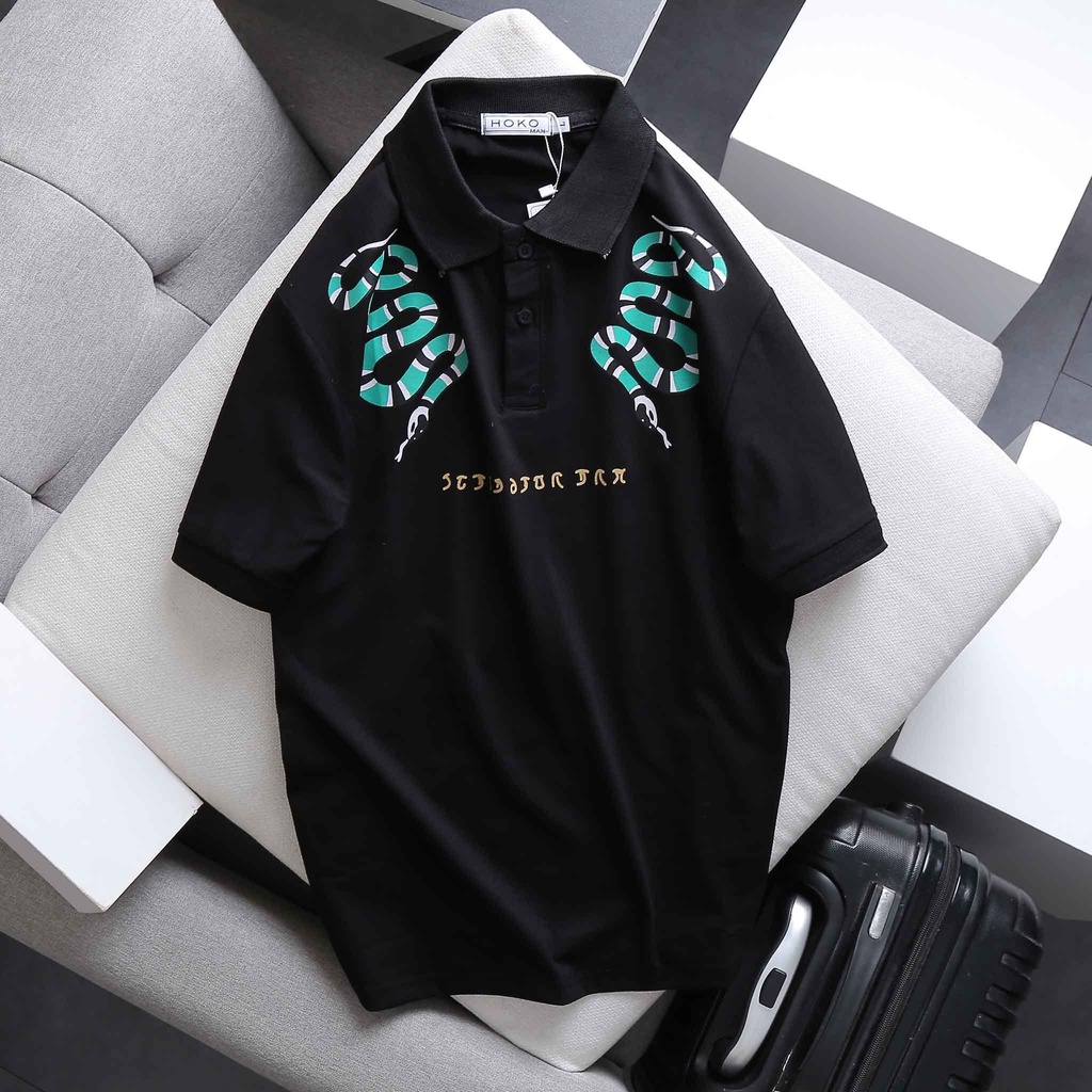 Áo thun nam có cổ tay ngắn in hình ông địa siêu đẹp chất cotton cao cấp mẫu mới chuẩn shop giá rẻ