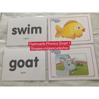 Flashcards Tiếng Anh Smart Phonics 1 -ép plastics  bền đẹp
