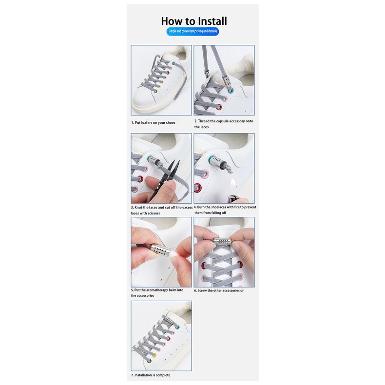 Dây Giày Không Cần Buộc Co Giãn Dành Cho Nam Và Nữ