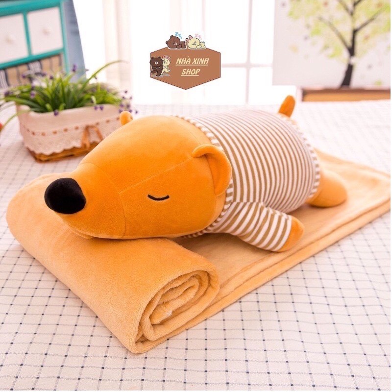 Chăn Gối Văn Phòng Gấu Bắc Cực Hàng Chất Lượng
