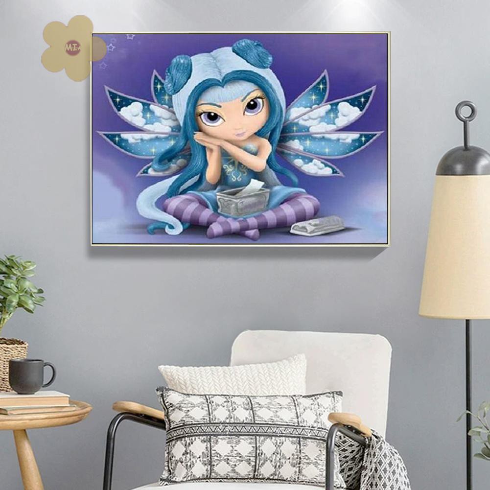 MIAON 5D DIY Diamond Painting Big Eyes Doll Full Drill Rhinestone Art Pictures bts