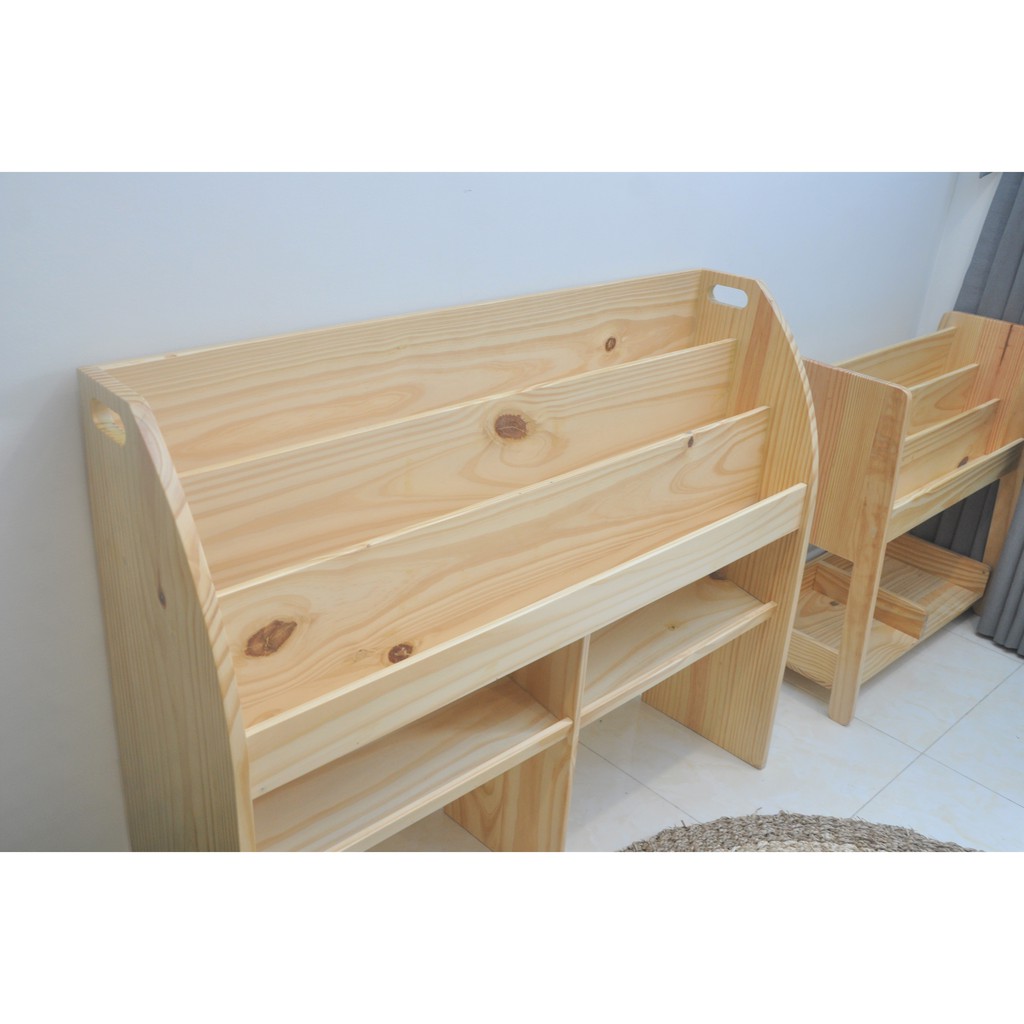 🌈🌈Kệ Giá Sách Mom Có Bánh Xe II (To) - Bebewwood. | BigBuy360 - bigbuy360.vn