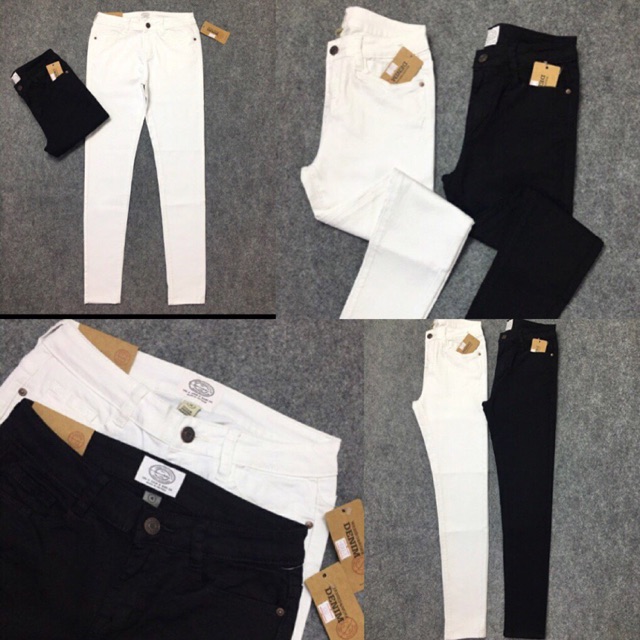 Quần skinny jean kaki