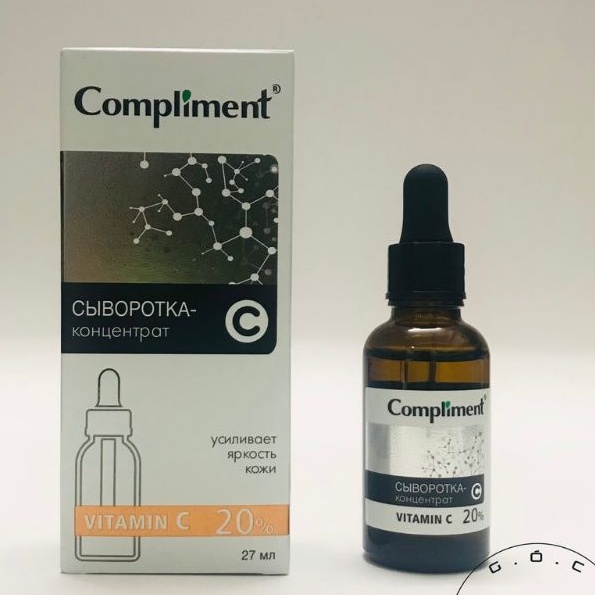 Serum Compliment Vitamin C 20% sáng da, mờ thâm, ngừa lão hoá