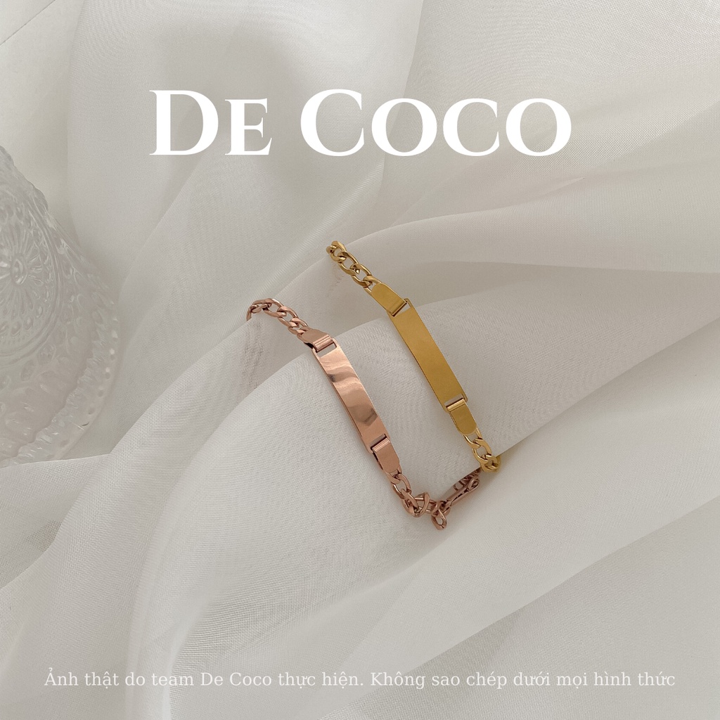 Vòng tay titan xích bạc - Belt Bracelet - de Coco | BigBuy360 - bigbuy360.vn