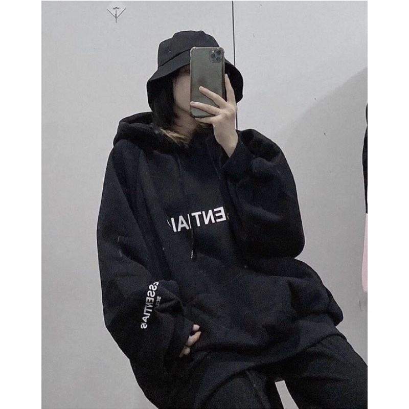 Áo  Hoodie Nỉ Có Mũ Form Rộng ESSENTIALS Nhiều Màu Unisex Nam Nữ Ulzzang | BigBuy360 - bigbuy360.vn