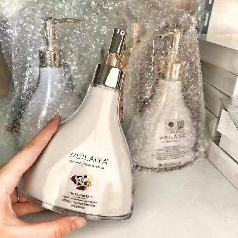 Kem hấp ủ tóc Weilaiya bùn khoáng 500ml, phục hồi tóc xơ hư tổn | BigBuy360 - bigbuy360.vn