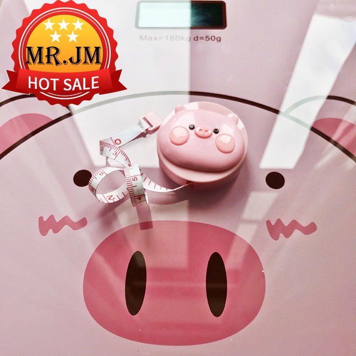 Thước Dây Cuộn 1,5 mét Thước đo chiều cao thước đo 3 vòng thước đo giảm cân thước đo giảm béo 150cm Kitty, Heo