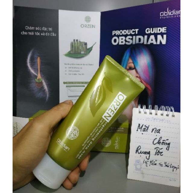 MẶT NẠ CHỐNG RỤNG TÓC OrZen obsidian Hàn Quốc (ORZEN ORGAHEALING DEEP MASK)