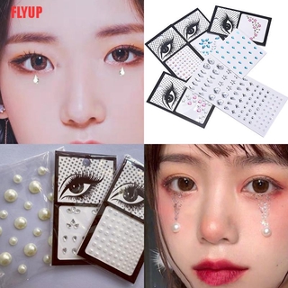 Miếng Dán Trang Trí Mắt/Mặt Hình Kim Cương Pha Lê FLYUP