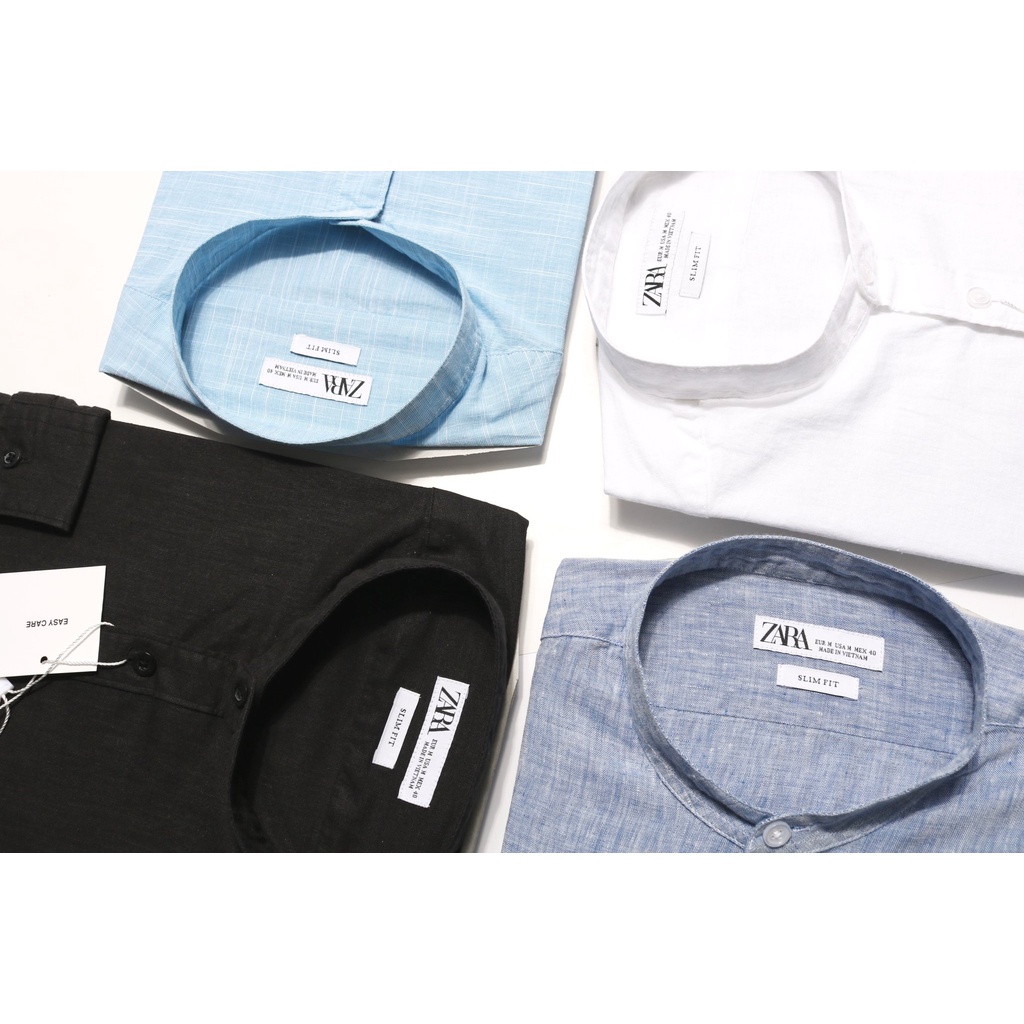 Áo sơmi tay dài linen Z|R dáng SLIMFIT💖💖1 trong những chiếc áo sơ mi linen đập tan cơn nóng mùa hè💖