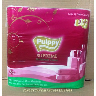 Giấy vệ sinh cao cấp 3 lớp Pulppy Supreme