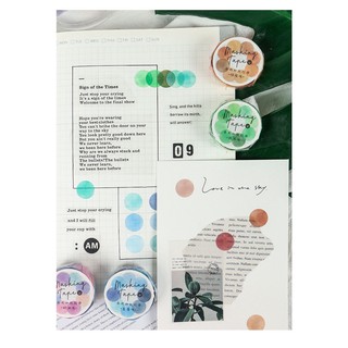 Cuộn sticker Dot nhiều màu sắc