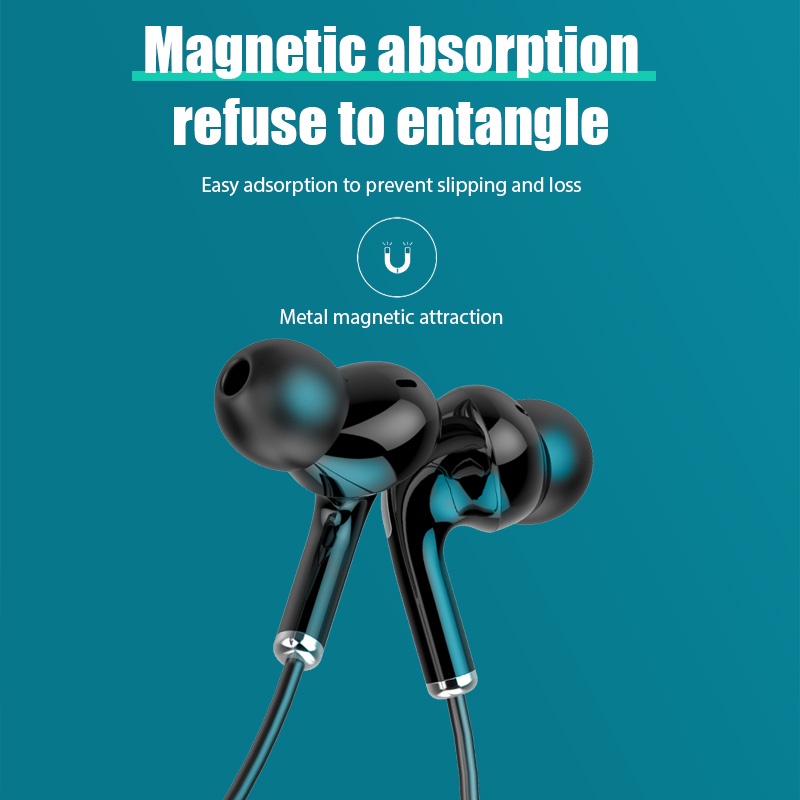 Tai Nghe Thể Thao Bluetooth 200h BT62 Móc Vành Cổ Có Nam Châm Chất Lượng Cao