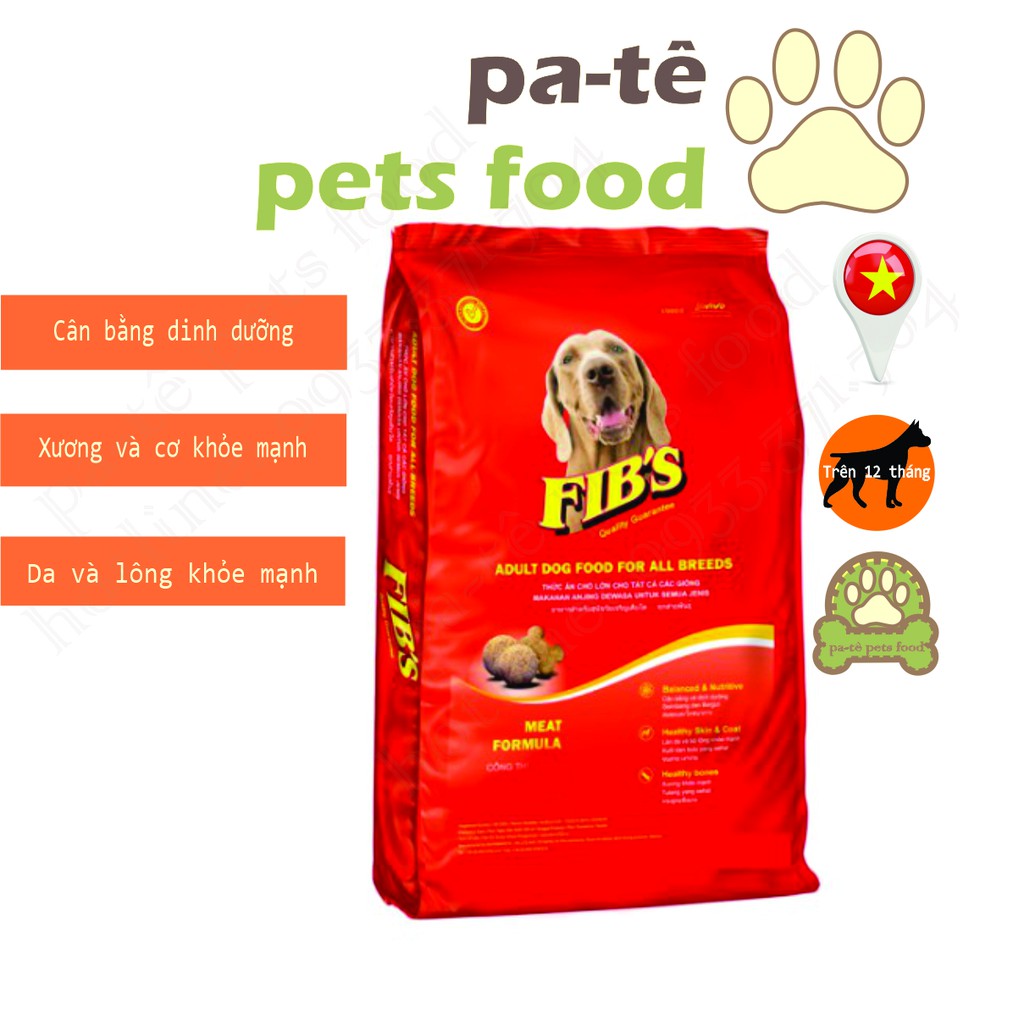 Hạt thức ăn cho chó trưởng thành Ganador Fib's 400gr và 1.5kg